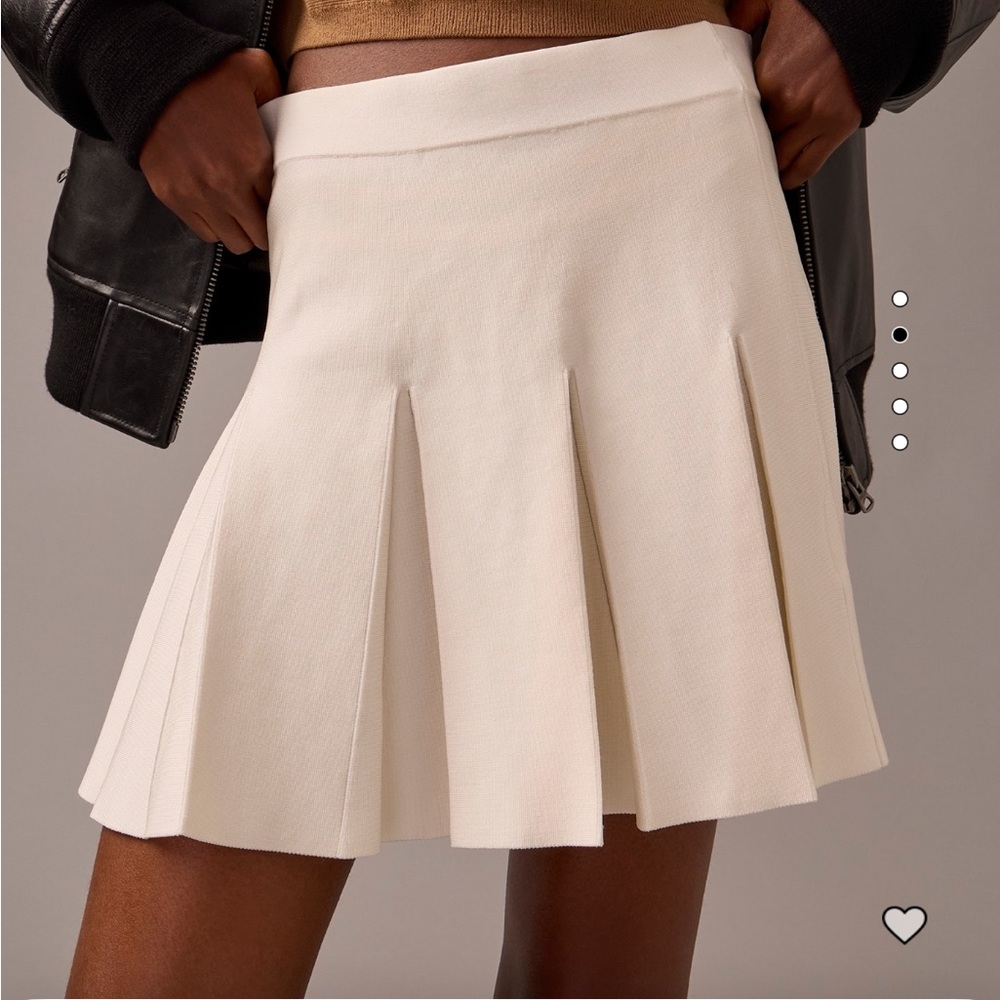 Sweater pleated white skirt from JCrew